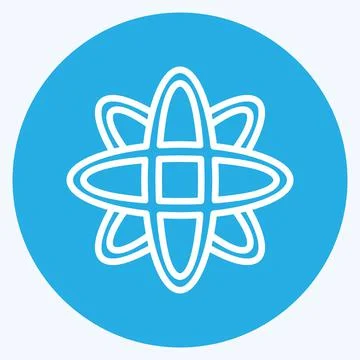 Icon Data Science. suitable for data analytics symbol. blue eyes style. simpl 스톡 일러스트