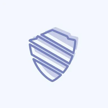 Icon Data Security. suitable for IT Services symbol. two tone style. simple d Stock Illustration