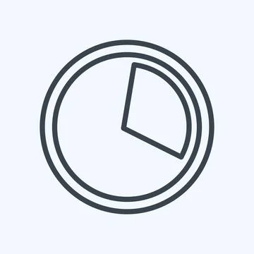 Icon Data Usage. suitable for Mobile Apps symbol. line style. simple design e Stock Illustration