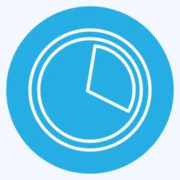 Icon Data Usage. suitable for Mobile Apps symbol. blue eyes style. simple des Stock Illustration