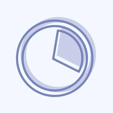 Icon Data Usage. suitable for Mobile Apps symbol. two tone style. simple desi Stock Illustration