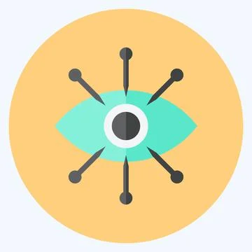 Icon Data Visualization. suitable for data analytics symbol. flat style. simp Illustrazione stock