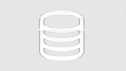 Icon database is distorted. Glitch. Noise, chromatic aberration, geometric Stock Footage 302621745