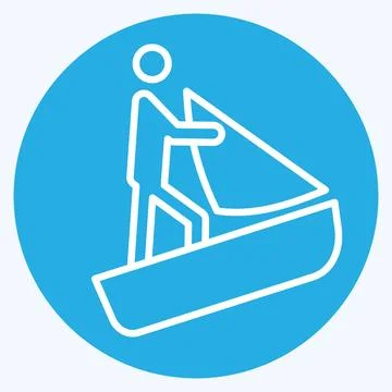 Icon Database. related to Adventure symbol. blue eyes style. design editable Stock Illustration