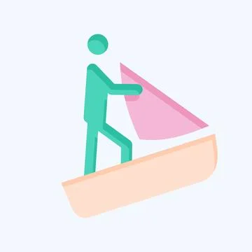 Icon Database. related to Adventure symbol. flat style. design editable Stock Illustration