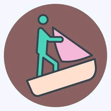 Icon Database. related to Adventure symbol. color mate style. design editable Stock Illustration