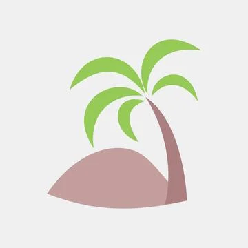 Icon date palm. Islamic elements of Ramadhan, Eid Al Fitr, Eid Al Adha. Ico.. 스톡 일러스트