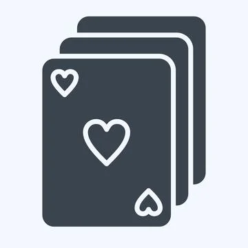 Icon Deck. related to Magic symbol. glyph style. simple design editable. si.. Stock Illustration