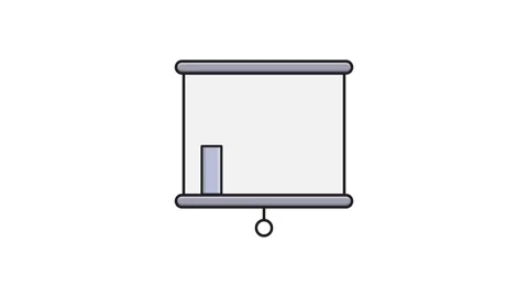 Icon depicting a bar chart with several vertical bars, symbolizing statisti.. Stock Footage 335259485