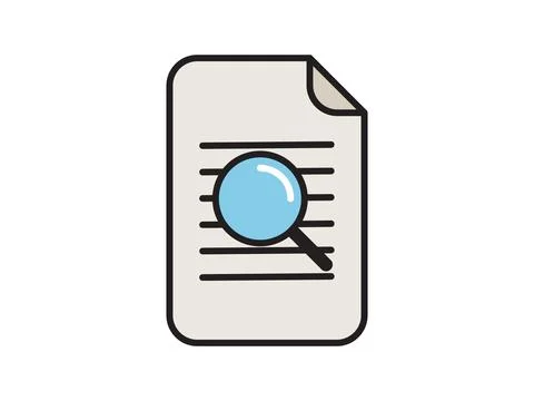 Icon depicting documents, suitable for web and mobile applications, isolate.. Stock Illustration
