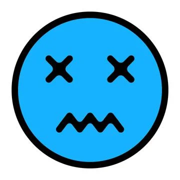 Icon depression, negative emotions alienation and isolation, low mood, pessimism Stock Illustration
