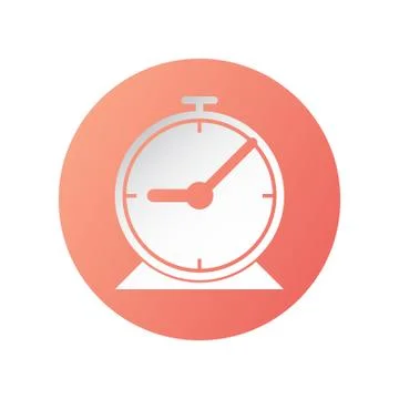 Icon design of clock for setting a time include meeting, get up,travelling, m Stock Illustration