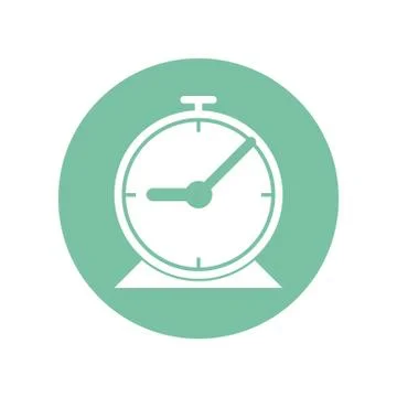 Icon design of clock for setting a time include meeting, get up,travelling, m Stock Illustration