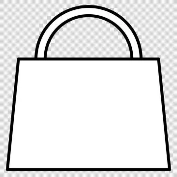 Icon design of paper bag or handbag Stock Illustration