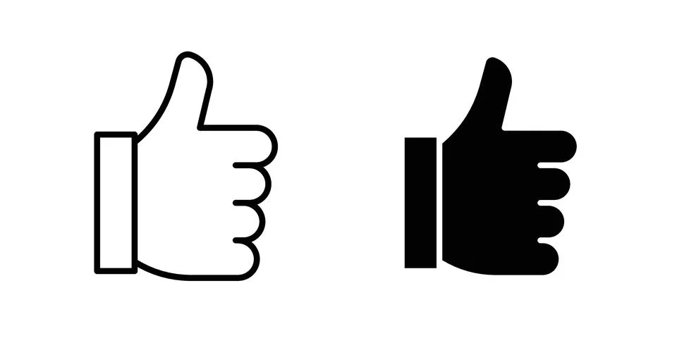 Like icon for design projects and web UI Illustrazione stock