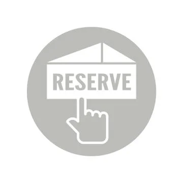 Icon design for reservation. Vector illustration is on white background. Stock Illustration
