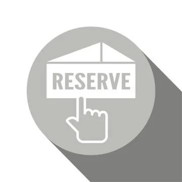 Icon design for reservation. Vector illustration is on white background. Stock Illustration