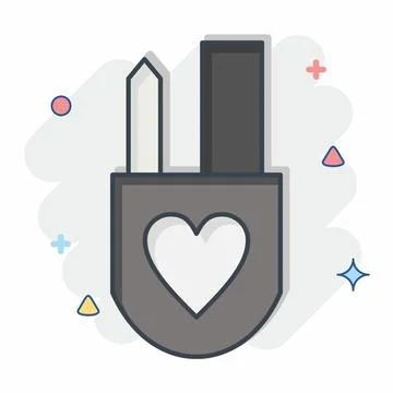 Icon Design Tools. related to Art and Media symbol. comic style. simple des.. Stock Illustration
