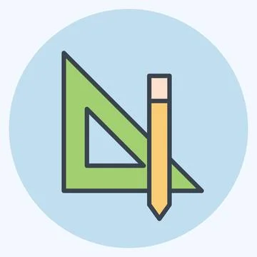 Icon Designer Tools. related to Creative Concept symbol. color mate style. .. Stock Illustration