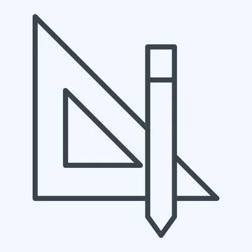 Icon Designer Tools. related to Creative Concept symbol. line style. simple.. Illustrazione stock