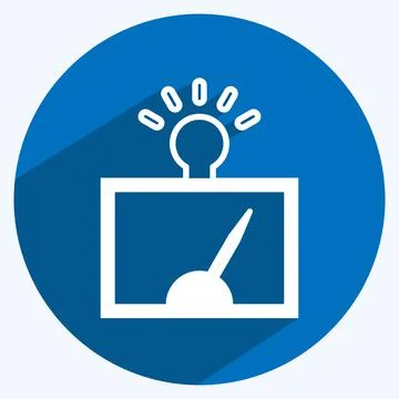 Icon Detection of Regularitie. suitable for data analytics symbol. long shado Stock Illustration