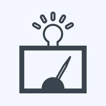 Icon Detection of Regularitie. suitable for data analytics symbol. glyph styl Stock Illustration