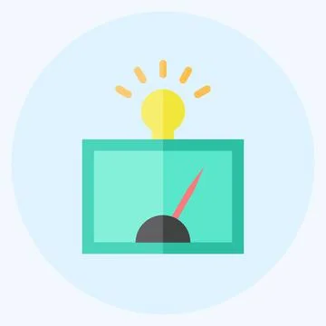 Icon Detection of Regularitie. suitable for data analytics symbol. flat style Illustrazione stock