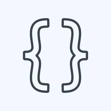 Icon Developer options. suitable for Mobile Apps symbol. line style. simple d Stock Illustration