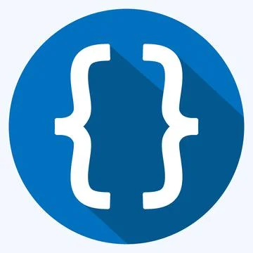 Icon Developer options. suitable for Mobile Apps symbol. long shadow style. s Stock Illustration