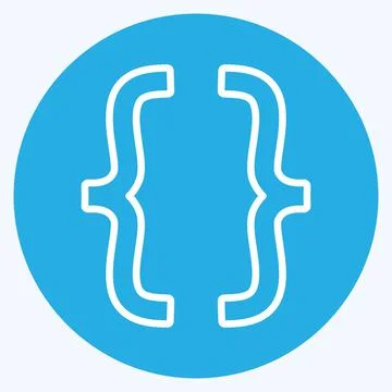 Icon Developer options. suitable for Mobile Apps symbol. blue eyes style. sim Stock Illustration