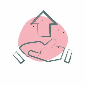 Icon Development Cooperation. related to Development symbol. Color Spot Style Stock Illustration