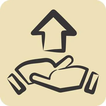 Icon Development Cooperation. related to Development symbol. hand drawn style Stock Illustration