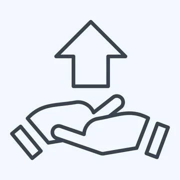 Icon Development Cooperation. related to Development symbol. line style Stock Illustration