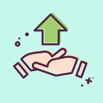 Icon Development Cooperation. related to Development symbol. MBE style Stock Illustration