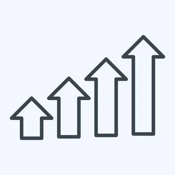 Icon Development Steps. related to Development symbol. line style Illustrazione stock