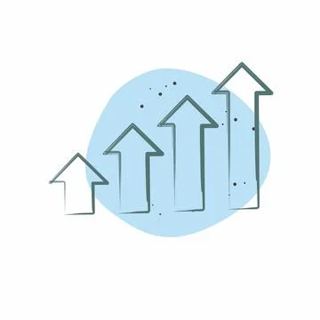 Icon Development Steps. related to Development symbol. Color Spot Style Stock Illustration