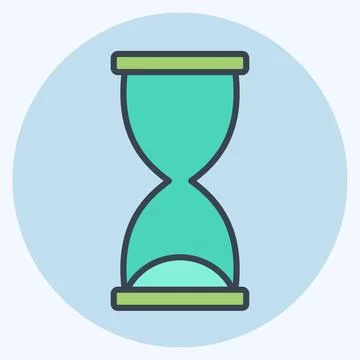 Icon Development Time. related to Development symbol. color mate style Stockillustratie