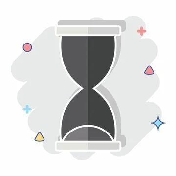 Icon Development Time. related to Development symbol. comic style Stockillustratie