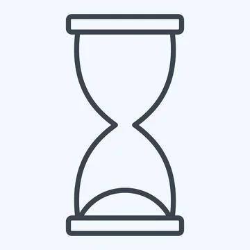 Icon Development Time. related to Development symbol. line style Stock Illustration