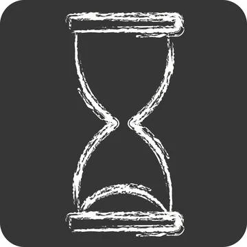 Icon Development Time. related to Development symbol. chalk Style Stockillustratie