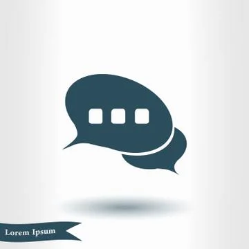 Icon of dialog. Stock Illustration