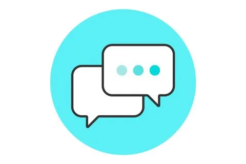 Icon of dialog messages Stock Illustration