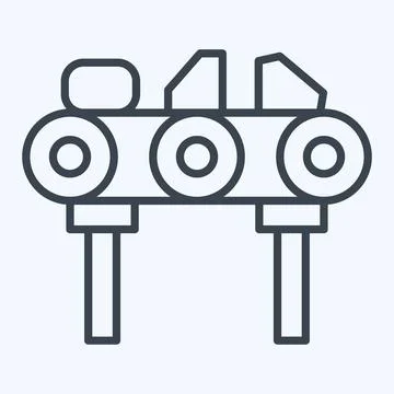 Icon Diamond. related to Mining symbol. line style. simple design editable... Stockillustratie