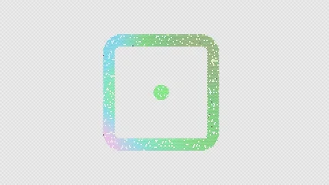 Icon dice one is made up of LED square shapes that shimmer and flicker. There 스톡 동영상 292217418