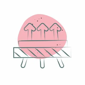Icon Diffused. related to Fabric symbol. Color Spot Style. design editable Stock Illustration