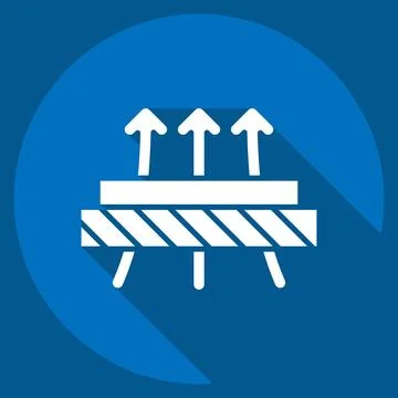 Icon Diffused. related to Fabric symbol. long shadow style. design editable Stock Illustration