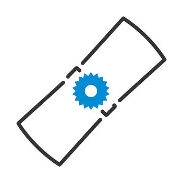 Icon Of Diploma Illustrazione stock