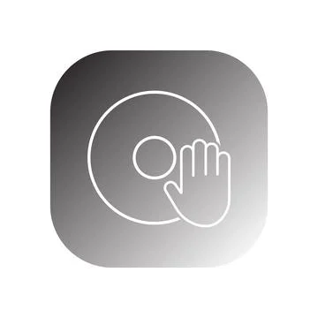Icon dj vector Stock Illustration