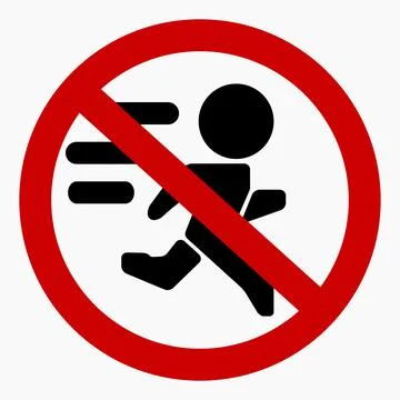 Icon do not walk. Stock Illustration