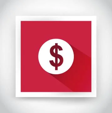 Icon of dollar for web and mobile applications Stock Illustration